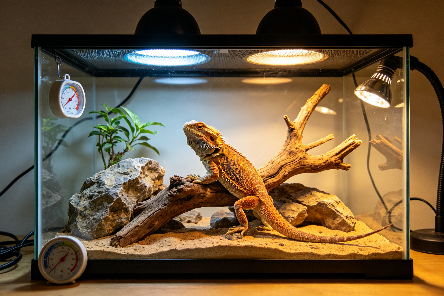 鬃獅蜥飼養：UVB、溫度與食性